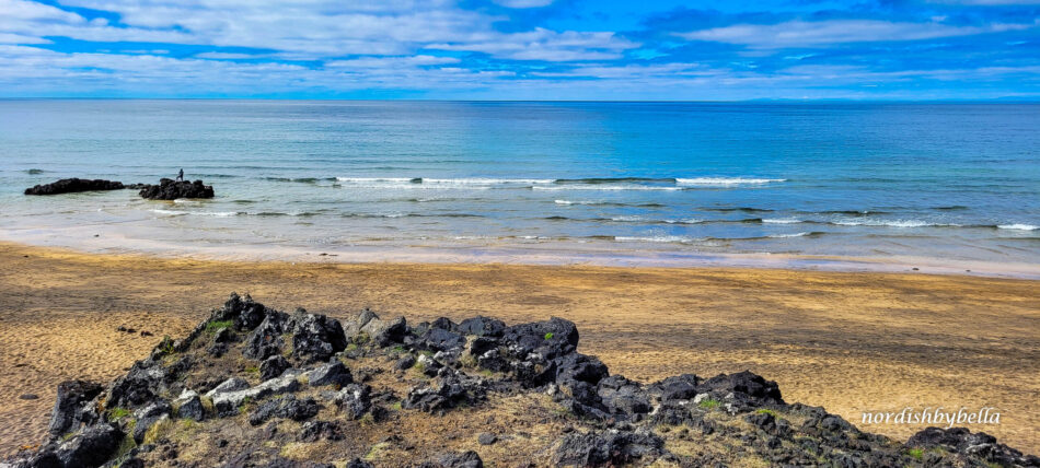 Ausblick auf das Meer bei Skarðsvík