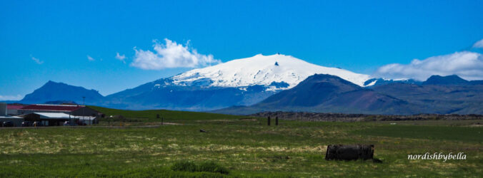 Snæfellsjökull Aussicht vom Guesthouse Kast