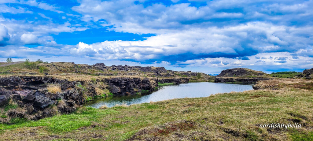 Landschaft der Halbinsel Kálfaströnd