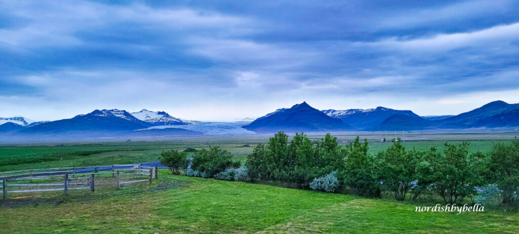 Aussicht auf die Gletscherzunge Fláajökull