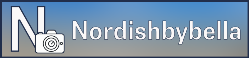 a blue and grey background with white text -logo of nordishbybella