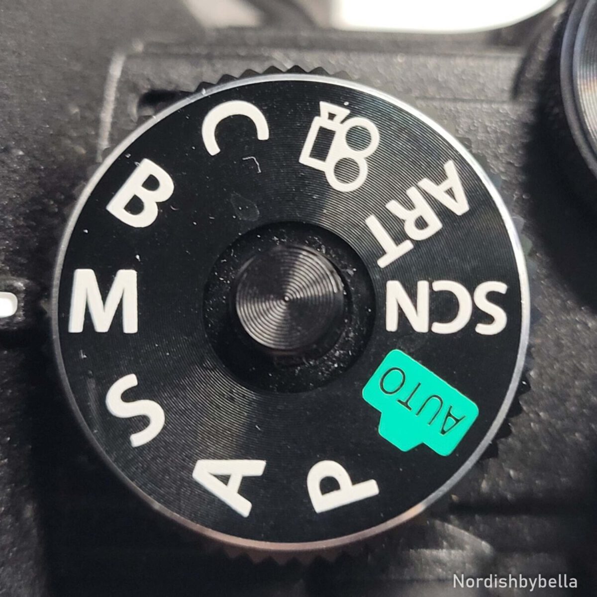 Moduswahlrad einer Kamera